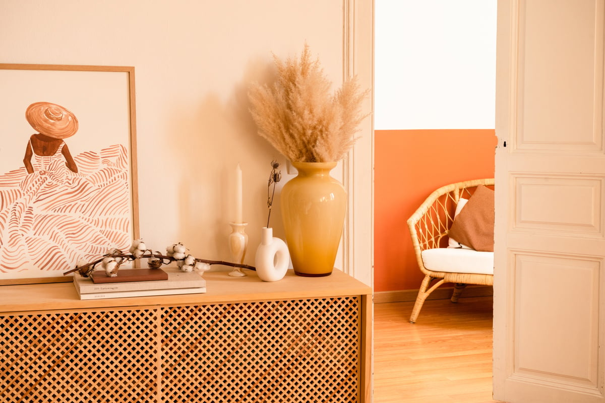 Minimalist Decoration on Wooden Drawer